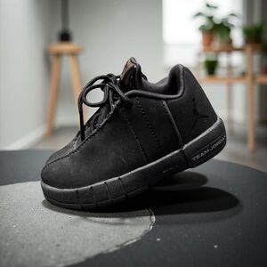 Baby Jordan Te 2 Low 5c Jumpman SNEAKERS Infant Triple Black Shoes Ao2102 003